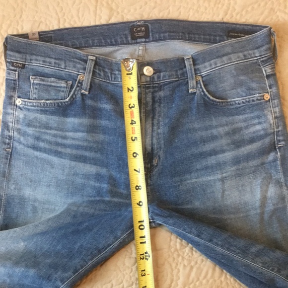 New! Citizens of Humanity Jazmin Ankle Cuffed Slim Straight Jeans 30 Pacifica - Picture 15 of 15